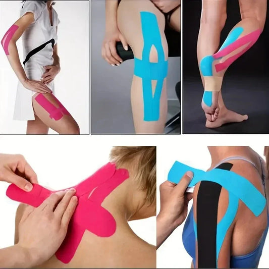 1pc Elastic Sports Waterproof Protective Tape Kinesiology Tape Athletic Bandage Muscle Tape Face Lifting Tape