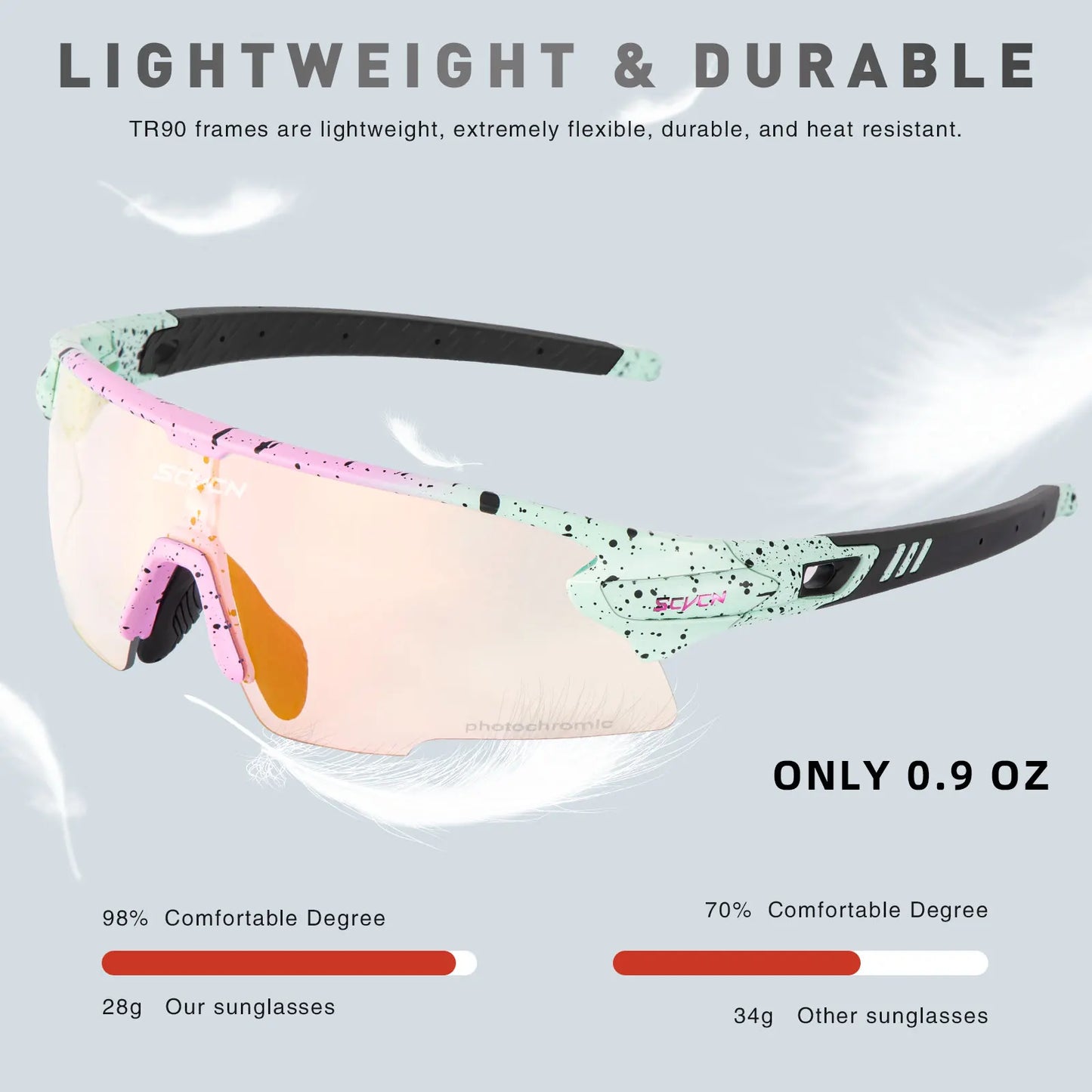 SCVCN New Men Outdoor Mountain Bicycle Cycling Glasses Women Sports Sunglasses MTB Bike Cycling Eyewear UV400 Hiking Goggles