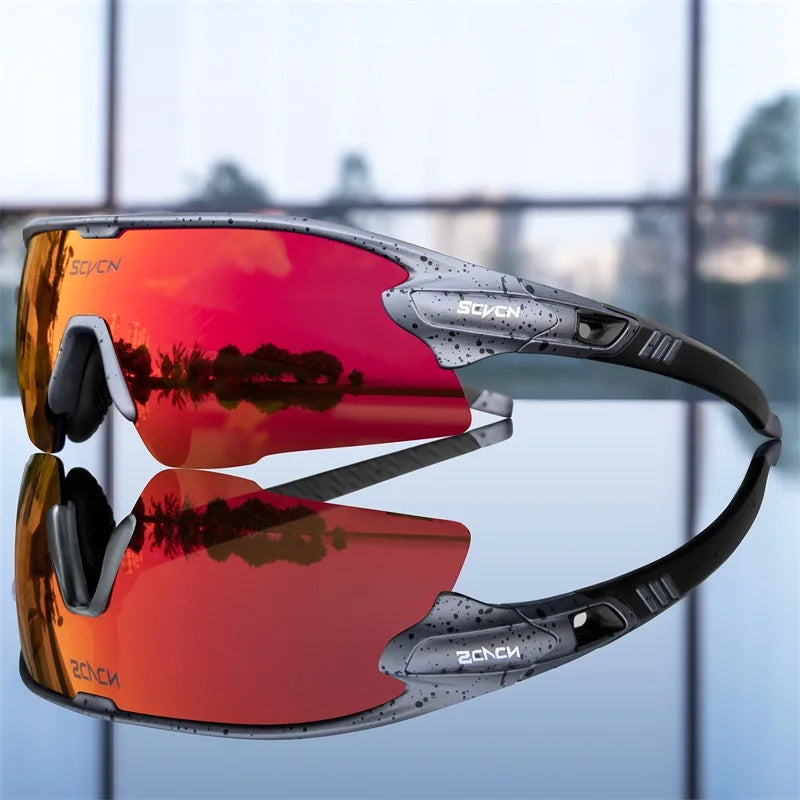 SCVCN New Men Outdoor Mountain Bicycle Cycling Glasses Women Sports Sunglasses MTB Bike Cycling Eyewear UV400 Hiking Goggles