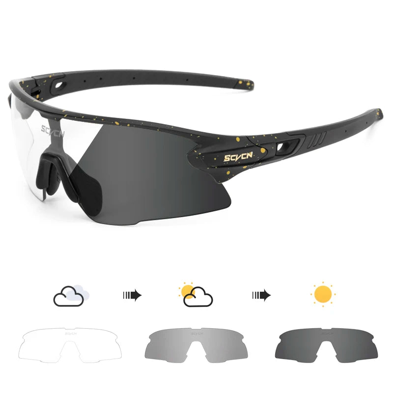 SCVCN New Men Outdoor Mountain Bicycle Cycling Glasses Women Sports Sunglasses MTB Bike Cycling Eyewear UV400 Hiking Goggles