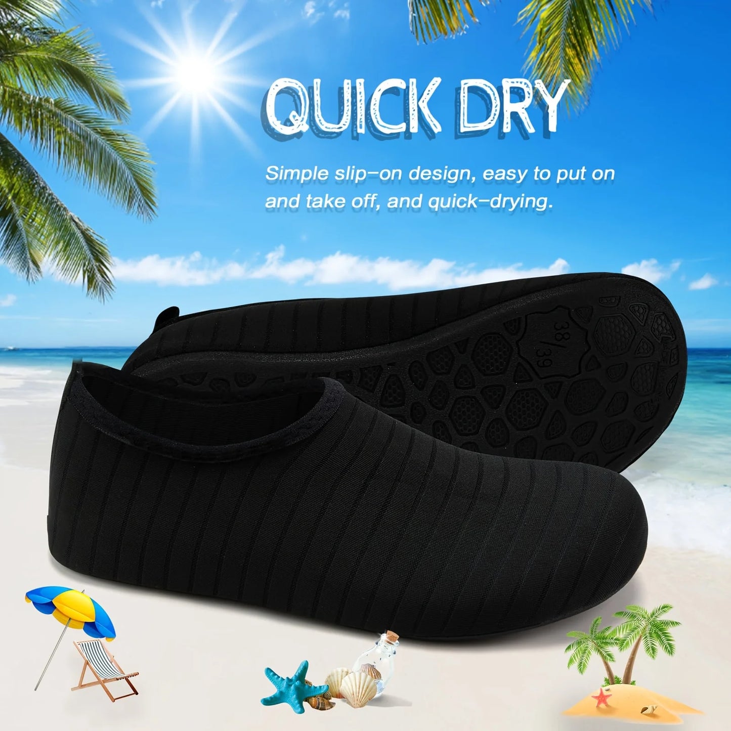 Anti-Slip Water Socks, Quick-Dry, Water Sports Living