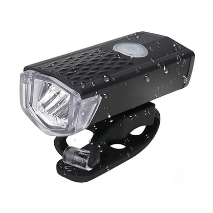 MTB Bike Front Lights USB LED Rechargeable Waterproof Mountain Bike Headlight Bicycle Safety Warning Light Cycling Accessories