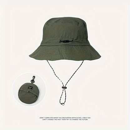 Summer UV Protection Hiking Hat Quick-drying Wide Brim Outdoor Visor Bucket Hats Mesh Breathable Sun Hat Outdoor Cycling Hat