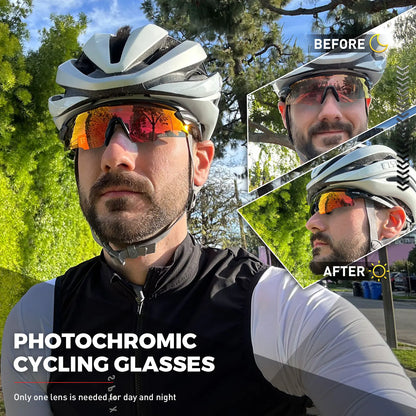 SCVCN New Men Outdoor Mountain Bicycle Cycling Glasses Women Sports Sunglasses MTB Bike Cycling Eyewear UV400 Hiking Goggles
