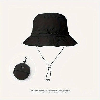Summer UV Protection Hiking Hat Quick-drying Wide Brim Outdoor Visor Bucket Hats Mesh Breathable Sun Hat Outdoor Cycling Hat
