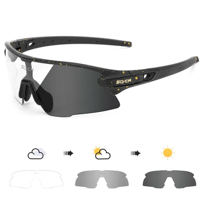 SCVCN New Men Outdoor Mountain Bicycle Cycling Glasses Women Sports Sunglasses MTB Bike Cycling Eyewear UV400 Hiking Goggles